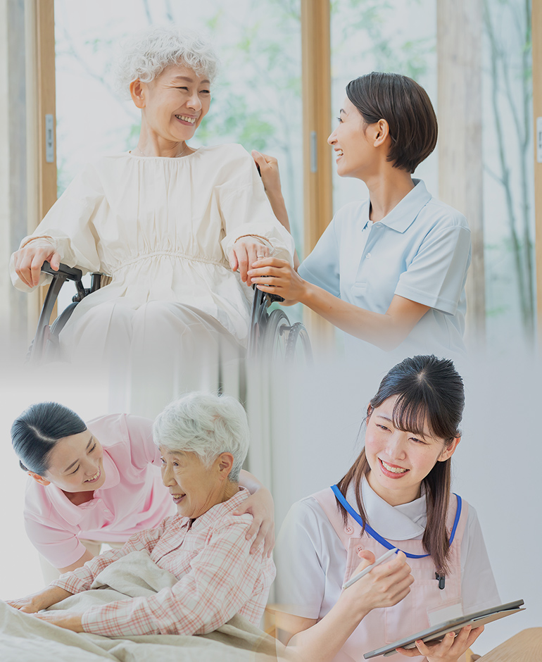あなたの暮らしに、そっと寄り添う介護を。ゲストとご家族の「安心できる暮らし」を目指し、日々の生活を丁寧にサポートします。